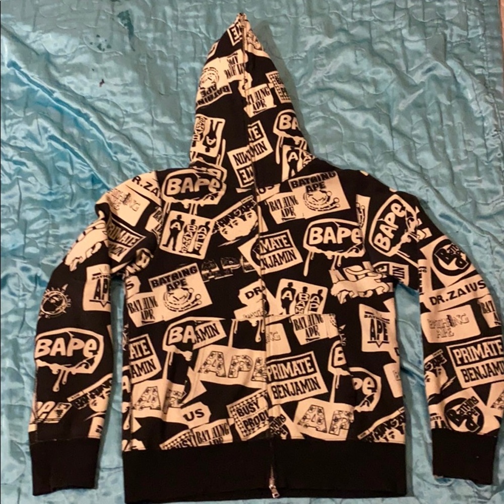 A Bathing Ape “Dr. Zaius” full zip hoodie